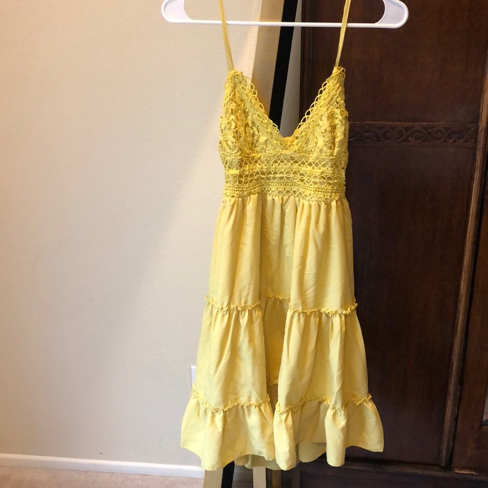 Yellow summer dress